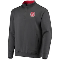 Veste Colosseum Charcoal NC State Wolfpack Tortugas Logo Quarter-Zip pour homme