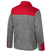 Men's Colosseum  Gray/Red NC State Wolfpack Guard Full-Zip Jacket