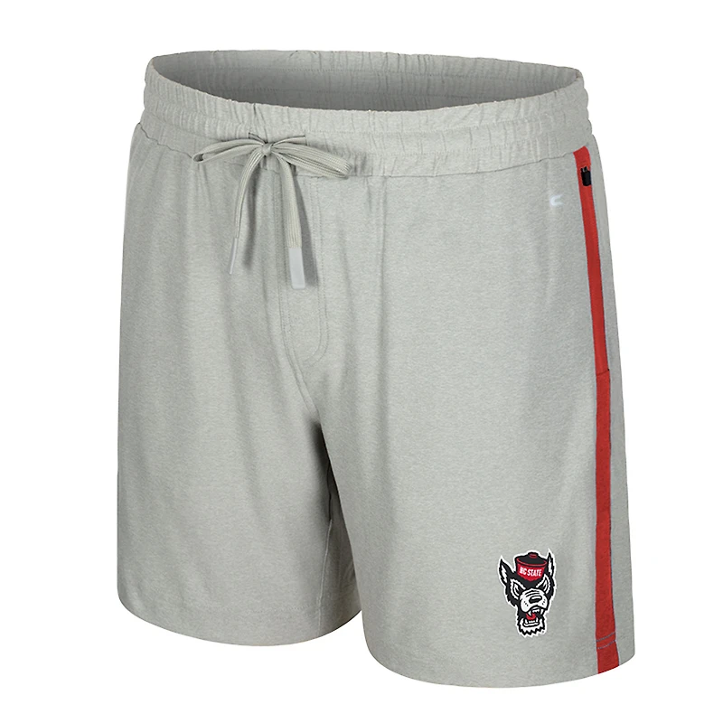 Men's Colosseum Gray NC State Wolfpack Mac Shorts