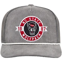 Men's Colosseum  Gray NC State Wolfpack Where's My Hat Podium Adjustable Trucker Hat