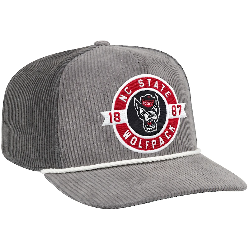 Men's Colosseum  Gray NC State Wolfpack Where's My Hat Podium Adjustable Trucker Hat