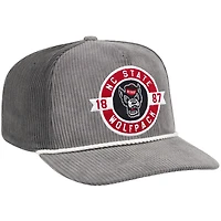 Men's Colosseum  Gray NC State Wolfpack Where's My Hat Podium Adjustable Trucker Hat