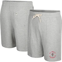 Men's Colosseum Heather Gray NC State Wolfpack Love To Hear This Terry Shorts