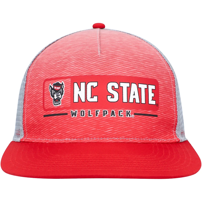 Casquette snapback Colosseum rouge/gris NC State Wolfpack pour homme