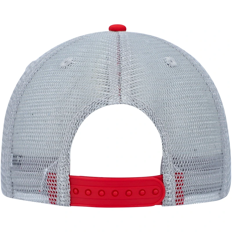 Casquette snapback Colosseum rouge/gris NC State Wolfpack pour homme