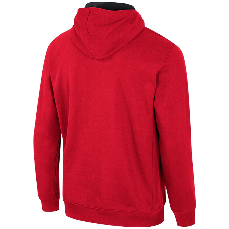 Sweat à capuche demi-zip Colosseum Red NC State Wolfpack pour hommes