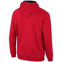 Sweat à capuche demi-zip Colosseum Red NC State Wolfpack pour hommes