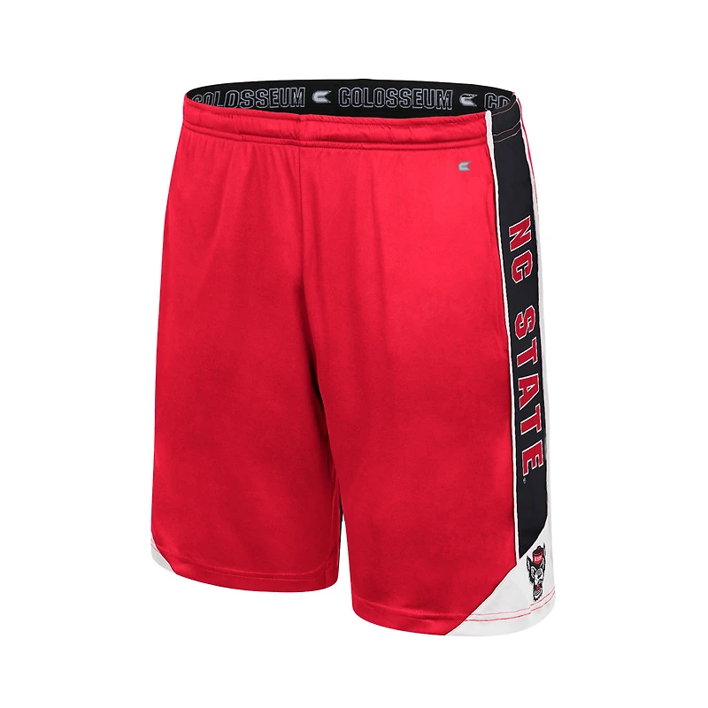 Short Colosseum NC State Wolfpack Haller pour homme rouge