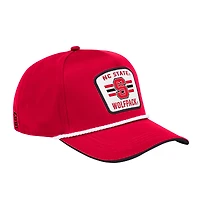 Men's Colosseum Red NC State Wolfpack Hits the Road Podium Adjustable Hat