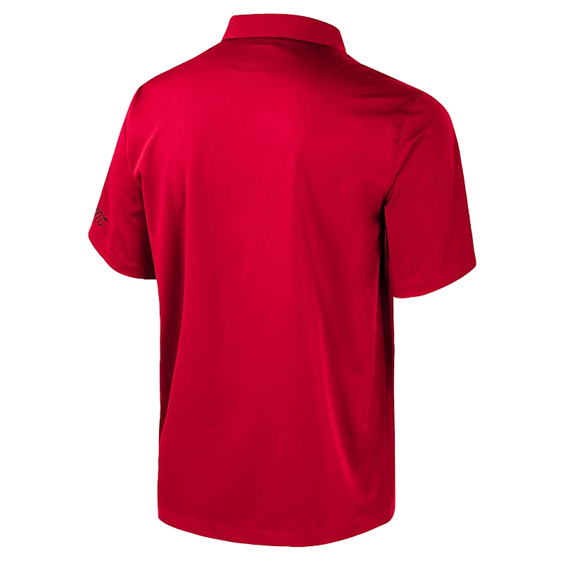 Men's Colosseum Red NC State Wolfpack Strike Bowling Button-Up Shirt