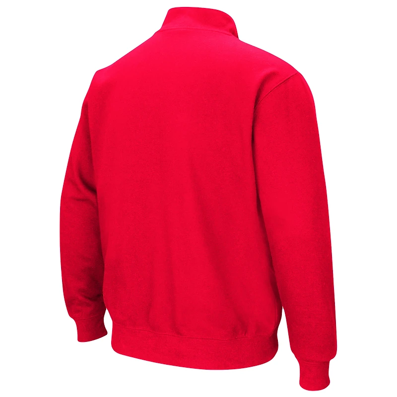 Sweat Colosseum Red NC State Wolfpack Tortugas pour homme avec fermeture éclair sur le quart