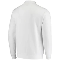 Men's Colosseum White NC State Wolfpack Tortugas Logo Quarter-Zip Jacket