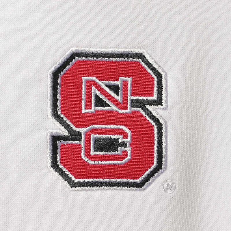 Colosseum White NC State Wolfpack Tortugas Logo Veste à quart de zip pour homme