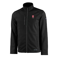Men's Cutter & Buck  Black NC State Wolfpack Alumni Logo Evoke Eco Softshell Recycled Full-Zip Jacket