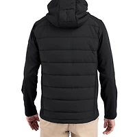 Veste à capuche zippée intégrale Cutter & Buck noire NC State Wolfpack Evoke pour homme