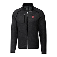 Men's Cutter & Buck Charcoal NC State Wolfpack Mainsail Full-Zip Jacket