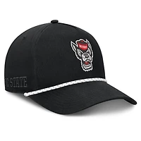 Men's Fanatics  Black NC State Wolfpack Undertone Rope Adjustable Hat