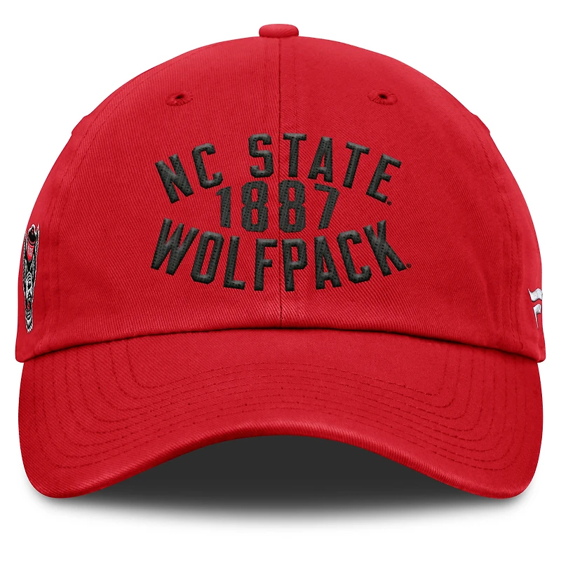 Men's Fanatics Red NC State Wolfpack Archer Adjustable Hat
