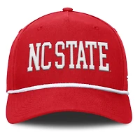 Men's Fanatics Red NC State Wolfpack Foul Ball Rope Adjustable Hat