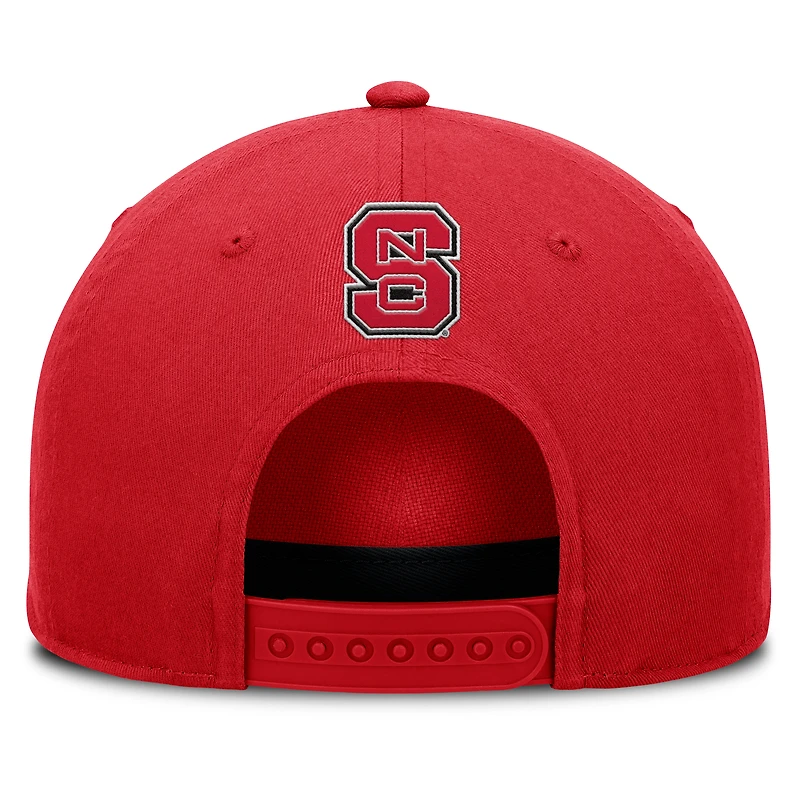 Men's Fanatics Red NC State Wolfpack Foul Ball Rope Adjustable Hat