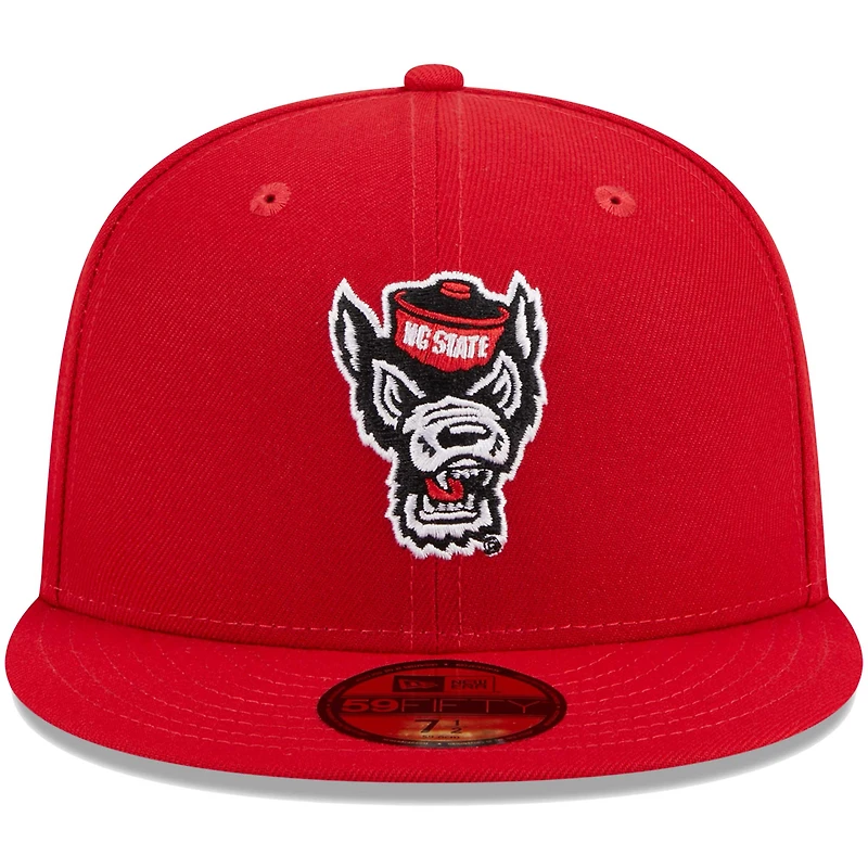 Men's New Era Red NC State Wolfpack 59FIFTY Fitted Hat