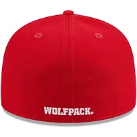 Casquette ajustée 59FIFTY rouge NC State Wolfpack de New Era pour homme