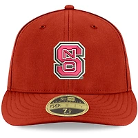 Casquette ajustée rouge NC State Wolfpack Basic Low Profile 59FIFTY New Era pour homme