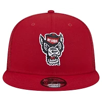 Men's New Era Red NC State Wolfpack Trucker 9FIFTY Snapback Hat