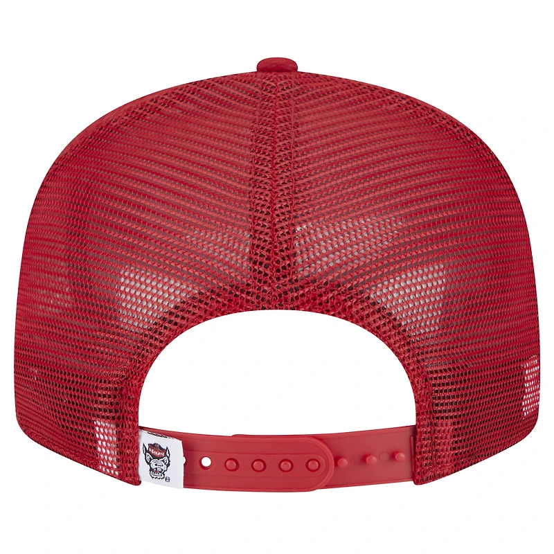 Men's New Era Red NC State Wolfpack Trucker 9FIFTY Snapback Hat