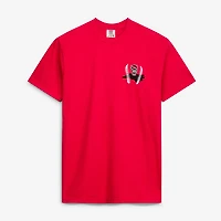 Men's  Red NC State Wolfpack Drawn Mascot Baseball T-Shirt
