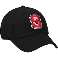 Casquette ajustable noire NC State Wolfpack avec logo principal pour hommes Top of the World