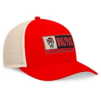 Men's Top of the World Red/Natural NC State Wolfpack Bennett Trucker Adjustable Hat