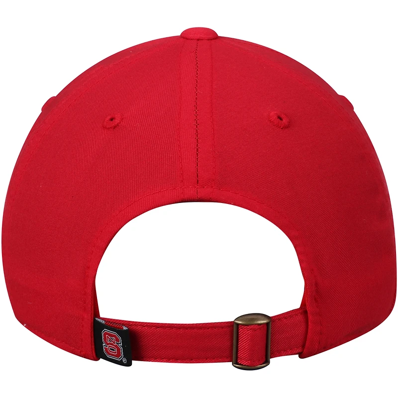 Men's Top of the World Red NC State Wolfpack Primary Logo Staple Adjustable Hat