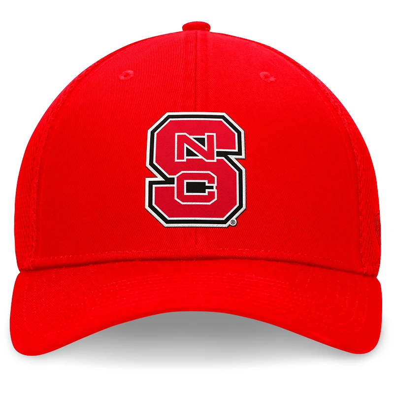 Men's Top of the World Red NC State Wolfpack Spacer Flex Hat