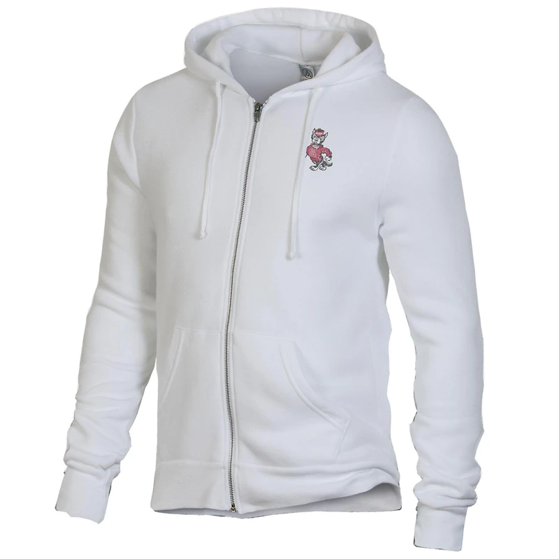 Men's White NC State Wolfpack Rocky Full-Zip Hoodie