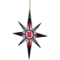 NC State Wolfpack Stained Glass Snowflake Ornament