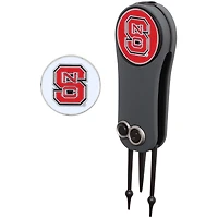 Outil de réparation pour lame de couteau NC State Wolfpack et deux marqueurs de balle