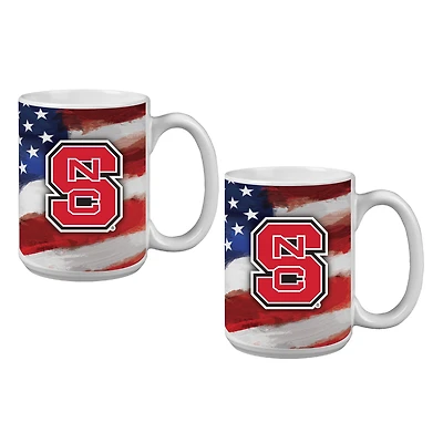 NC State Wolfpack Two-Pack 15oz. Americana Mug Set