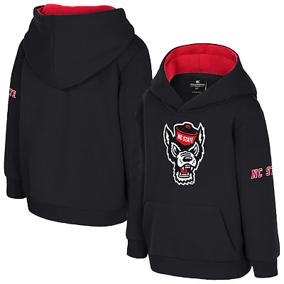 Toddler Colosseum  Black NC State Wolfpack Big Logo Volume Fleece Pullover Hoodie