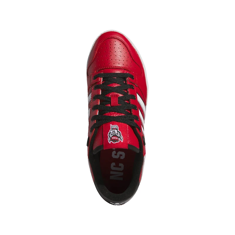 Chaussures de basket-ball unisexes adidas NC State Wolfpack Centennial 85 Low Rouge/Blanc