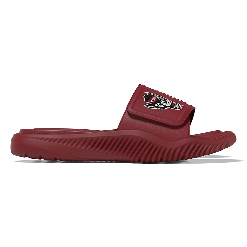 Sandales à glissière unisexe adidas NC State Wolfpack Alphabounce 2.0 rouges