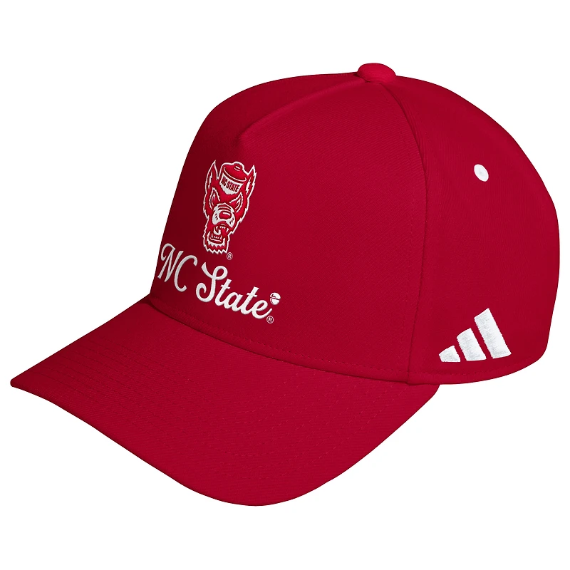 Unisex adidas  Red NC State Wolfpack City of Oaks A-Frame Adjustable Hat