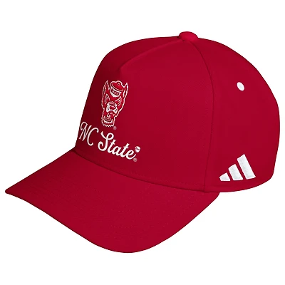 Casquette ajustable unisexe adidas rouge NC State Wolfpack City of Oaks A-Frame