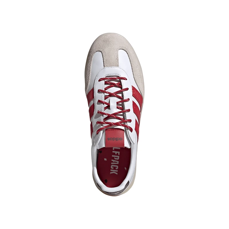 Chaussures unisexes adidas blanches NC State Wolfpack Barreda Decode