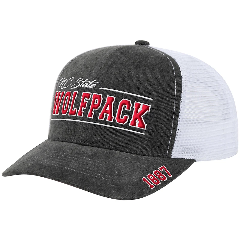 Unisex Colosseum  Gray NC State Wolfpack Billy 2400 Adjustable Trucker Hat