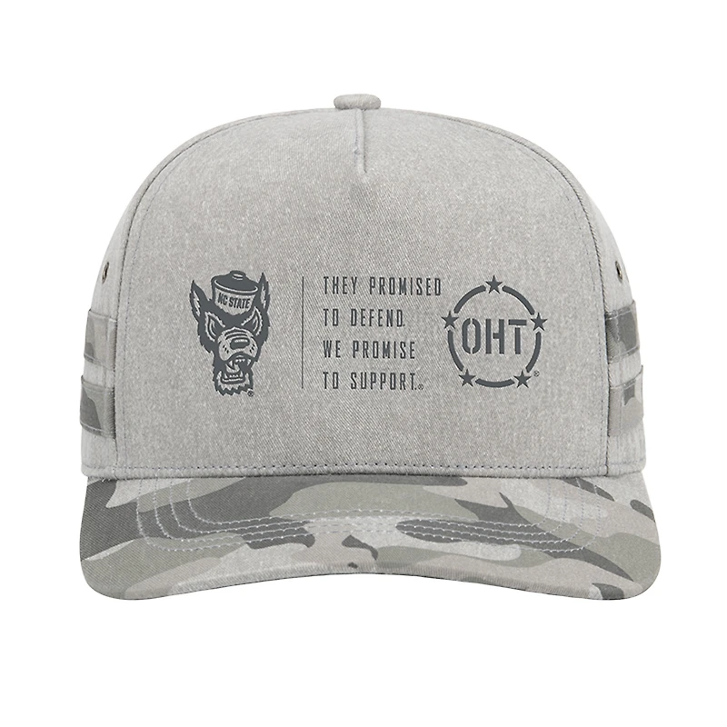 Unisex Colosseum Gray NC State Wolfpack OHT Squad Podium Adjustable Hat