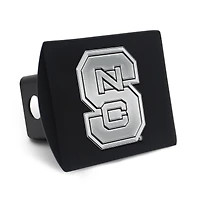 Housse d'attelage WinCraft NC State Wolfpack Premium en métal chromé avec logo