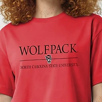Women's Champion  Red NC State Wolfpack Waist Length Wordmark T-Shirt