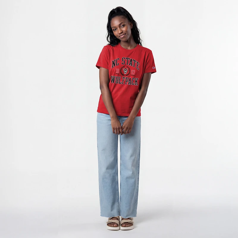 Women's Champion Scarlet NC State Wolfpack Lifestyle T-Shirt