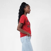 T-shirt de style vie Scarlet NC State Wolfpack pour femmes, championnes